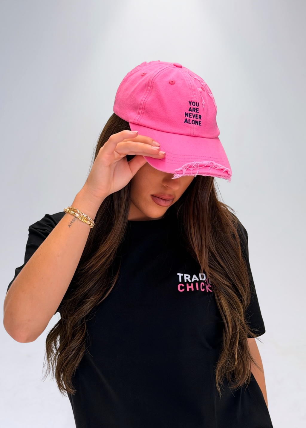 TRADXE CHICKS “You Are Never Alone” Distressed Cap