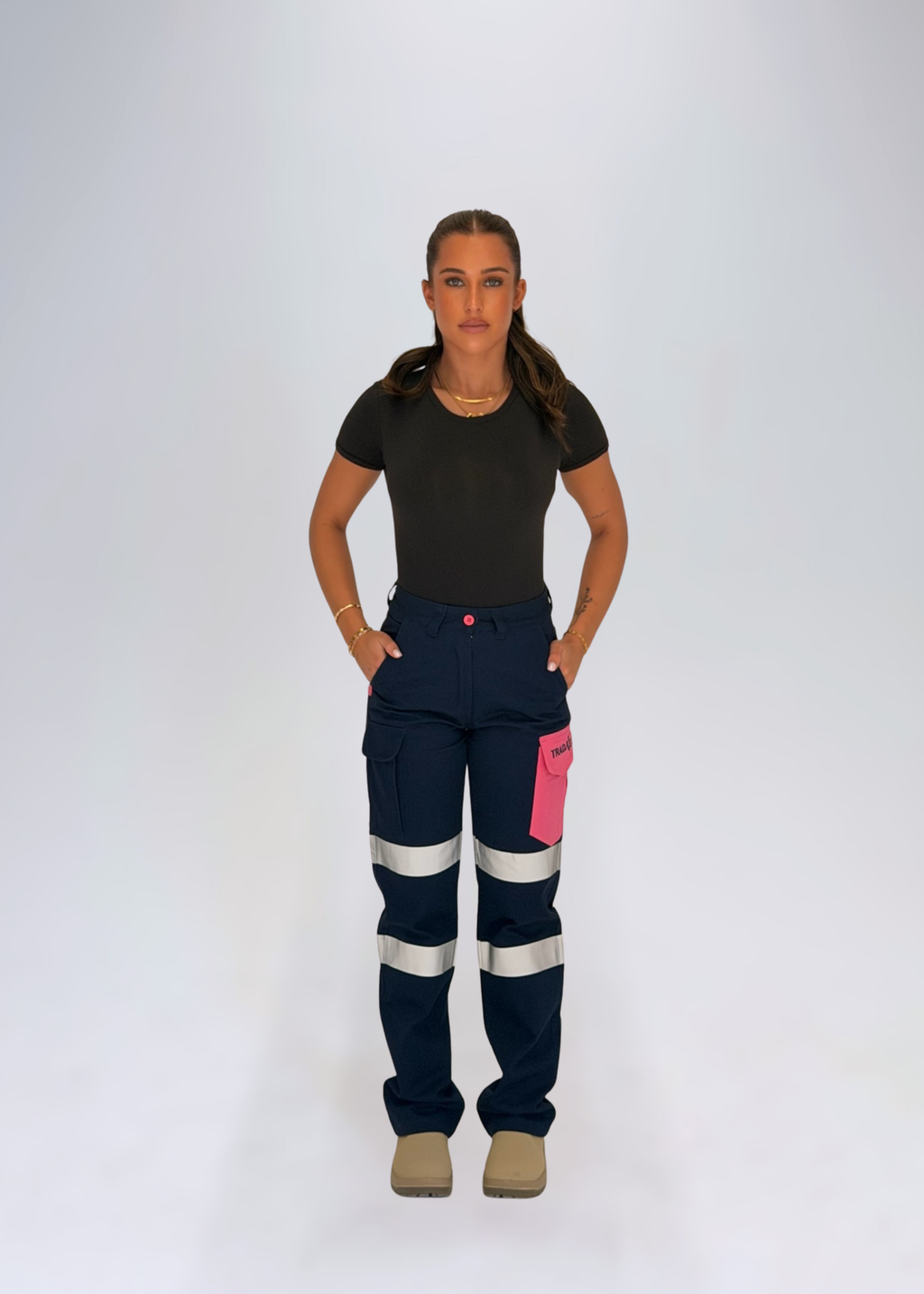 No Gap Reflective Pants - Navy